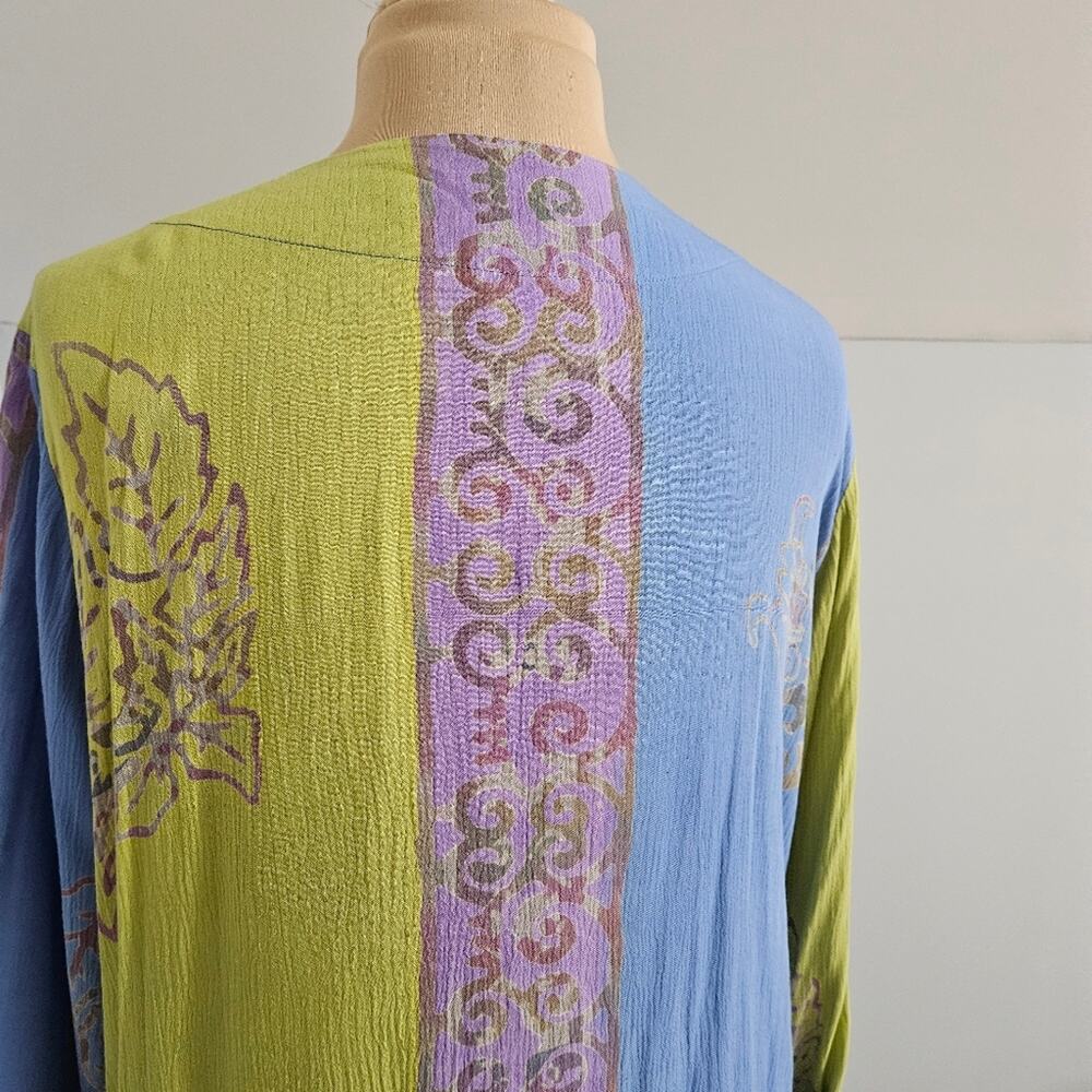Soft Surroundings Cardigan Womens Large Kimono Colorful Boho Gypsy Hippie Cardi - Picture 9 of 15